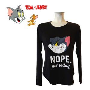 Tom and Jerry medium cartoon super soft official Nope graphic T-shirt
